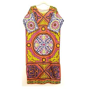 Handmade Caftan Long with Stained Glass Pattern